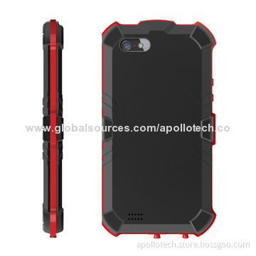 PC Cases for iPhone 5/5S, IP65 Level, PC + ABS Raw Material/Middle Frame Uses Soft Texture Silicone